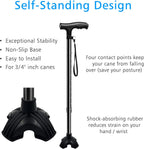 XSL Cane Tips - Heavy Duty Rubbers Self Standing Quad Base Replacement Walking Cane Tips