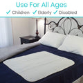 Salma's Tinytots Quick Dry, Leak Proof Incontinence underpads for Adults, Reusable Underpad,Washable Incontinence Bed Pad, Mattress Protector Or Bed Protector for Baby, Adults, Patients(34*36inches)