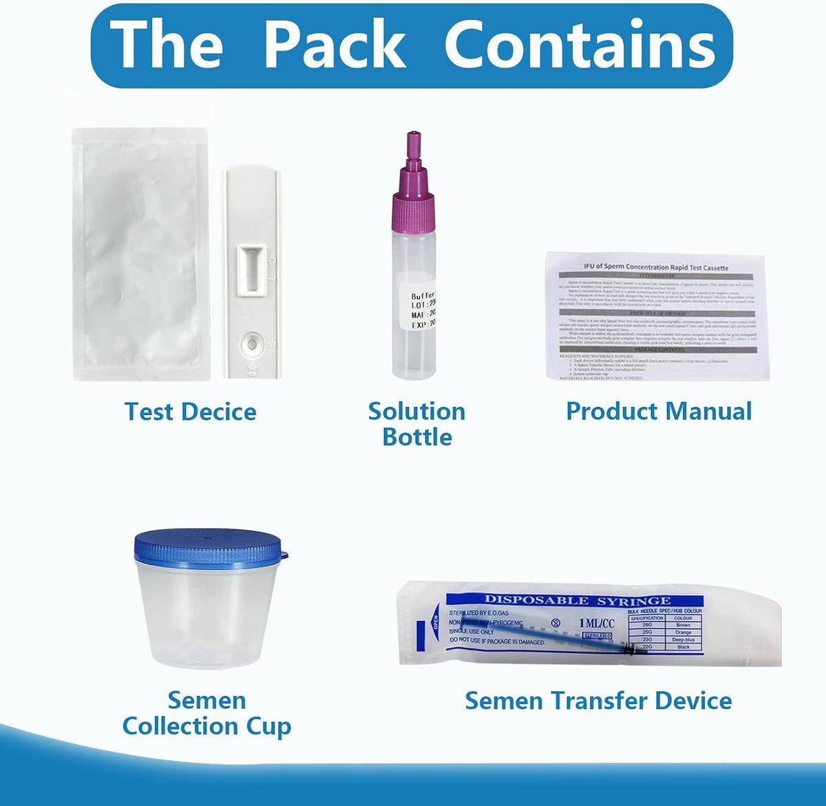 Fertility Home Test Kit for Men- Convenient, Private-Shows NorLow Sperm Count, Male Fertility Testing System, Accurate- Easy to Read Resultsmal or Low Sperm Count.