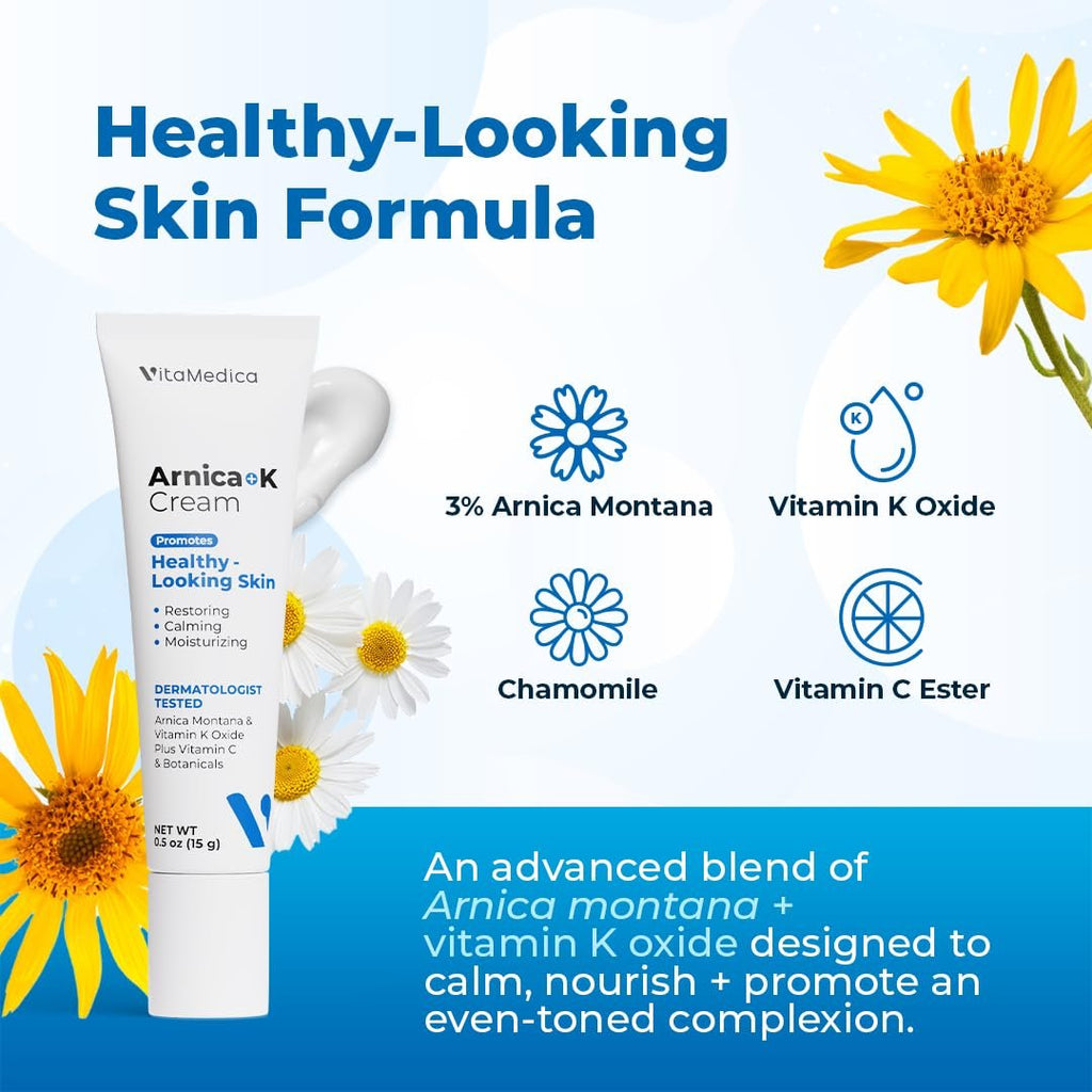 VitaMedica Arnica + Vitamin K Oxide Cream - for Thin & Delicate Skin