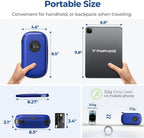 AUVON Insulin Cooler Travel Case with Rechargeable Temp Display, Insulin Pen Cooler Travel Case with 2 x 160g TSA Approved Ice Packs, Waterproof Insulated Cooler Bag for Daily Use & Trip
