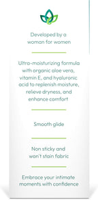pH-D Feminine Health Femme Glide Personal Lubricant | Water-Based Hydrating Formula Including Organic Aloe Vera, Vitamin E & Hyaluronic Acid, 2oz