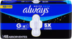 Always Sanitary Pads Overnight 48 pieces