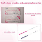 Pregnancy Test Strips, Ovulation Test Strips, Easy at Home Ovulation Strips, 40 LH + 10 HCG Fertility Tests, Ovulation and Pregnancy Test Strip, Early Detection Hygienic Home Testing Combo Kit