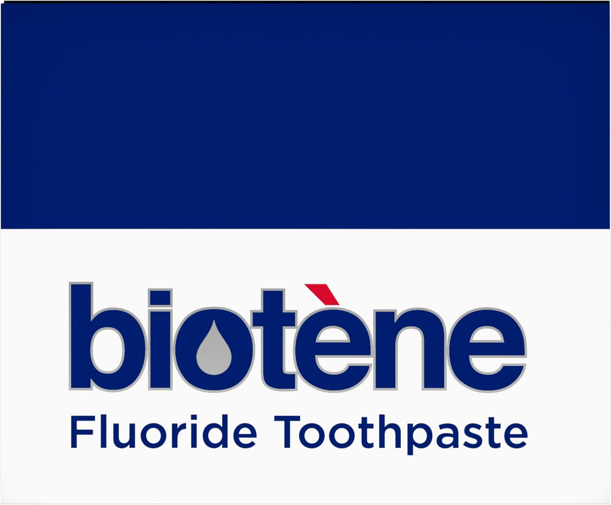 Biotene Fluoride Toothpaste for Dry Mouth Symptoms, Bad Breath Treatment and Cavity Prevention, Fresh Mint - 4.3 oz