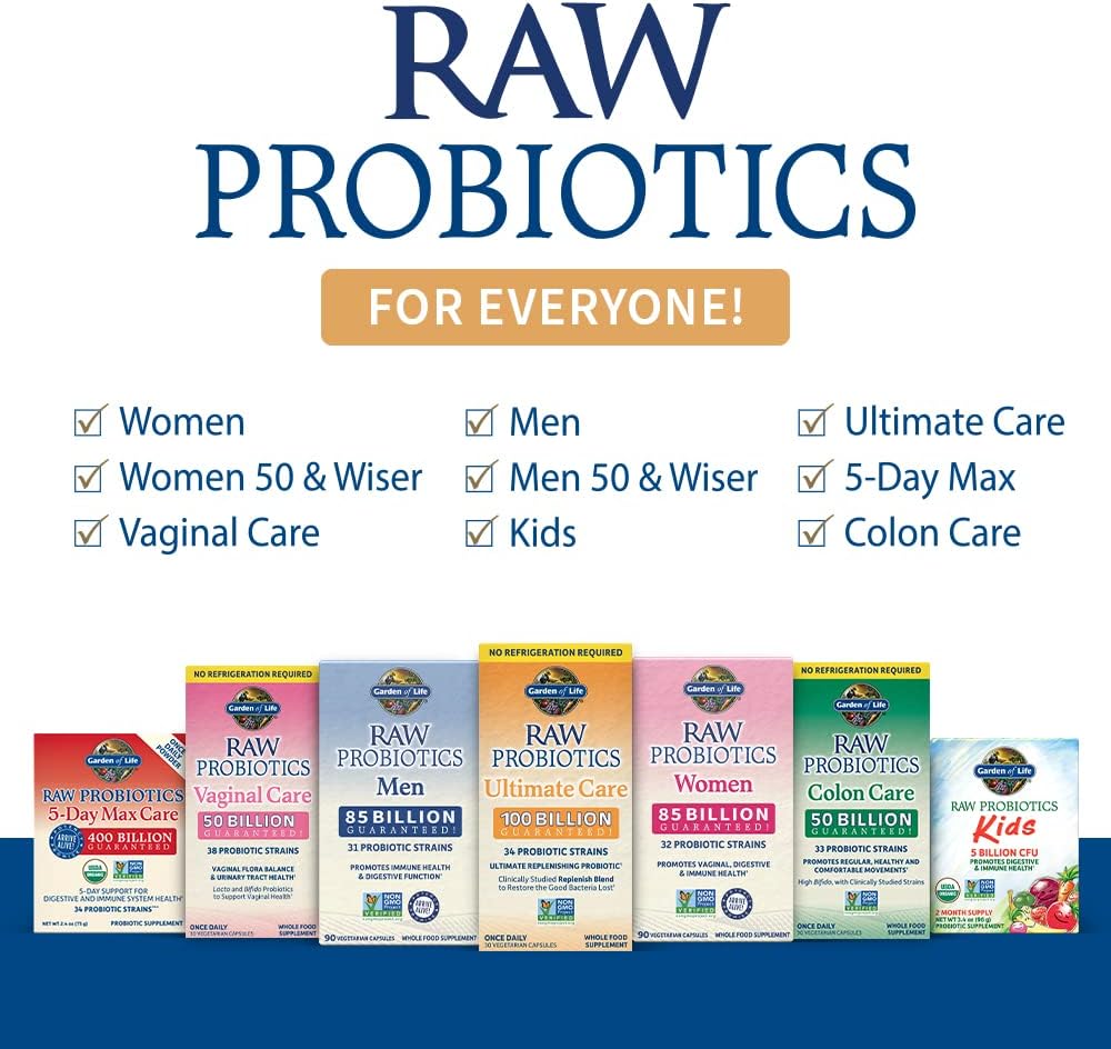 Probiotics l RAW Probiotics Vaginal - 50 Probiotic Supplements 50 ml 30 capsules