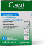 CURAD Sterile Non-Adherent Pad, 3x8 (Pack of 50)
