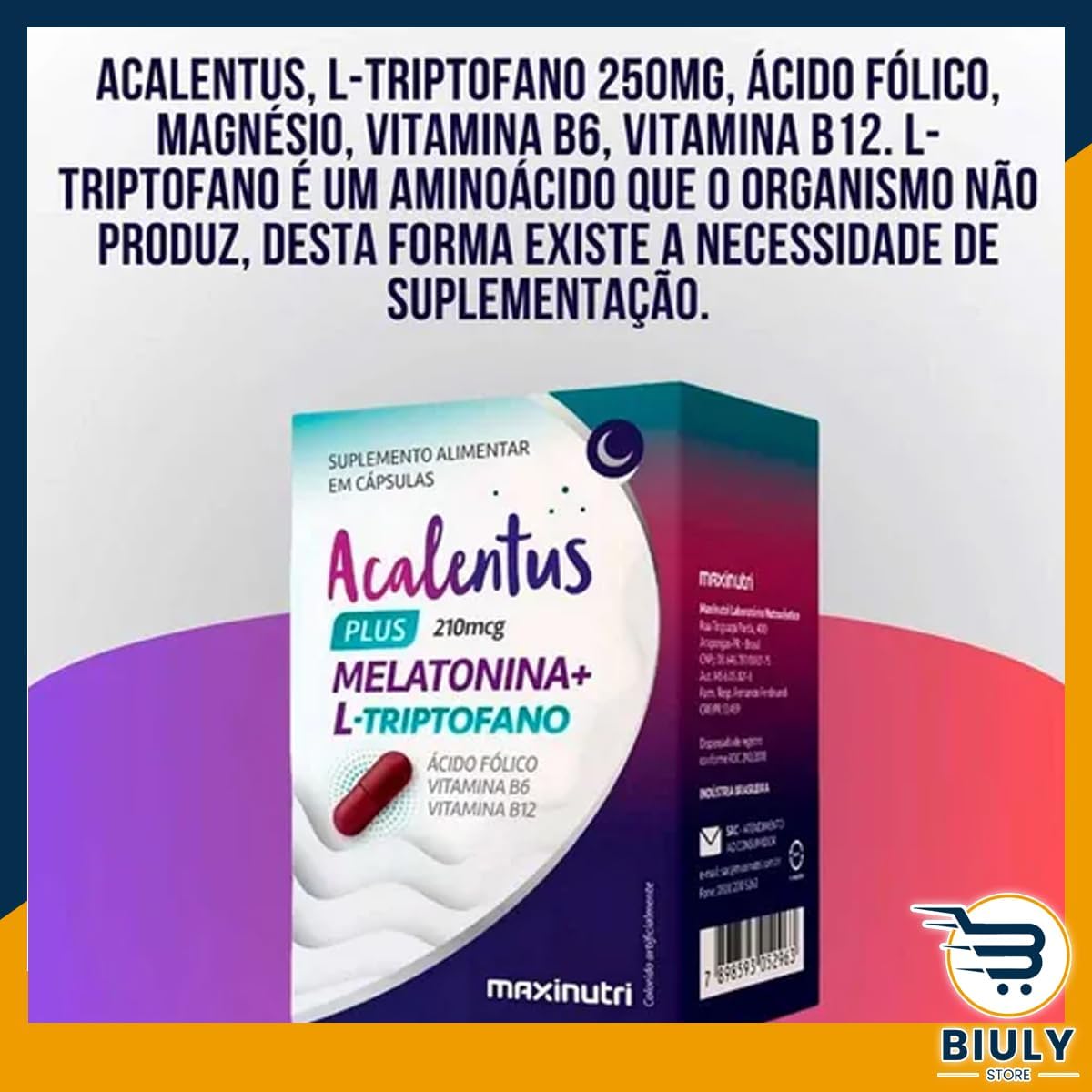 Acalentus Dietary Supplements Overnight 60 capsules