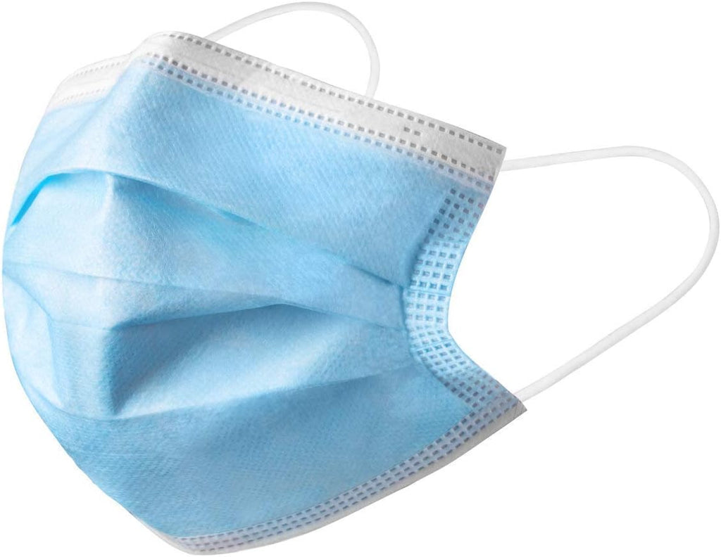 FDA Cleared ASTM Level 3 Procedure Face Masks, Made in USA, ?98% Filtration, Fluid Resistant, 3-Ply Ear Loop, 50 Pack