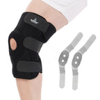 CUREWRAP Adjustable NEOPRENE HINGED KNEE BRACE UNIVERSAL SIZE (14.8" 24.4") for Men & Women| Knee Support Pain Relief, ACL, Meniscus, Ligament Tear, Arthritis, Post-Surgery, Injury & Sports Recovery | 12.5 INCH Long Knee Stabilizers
