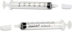 3ml Syringe With Cap (100 Pack) | Oral Dispenser Without Needle, Luer Slip Tip | Individually Wrapped Medicine Dropper For Infants & Pets