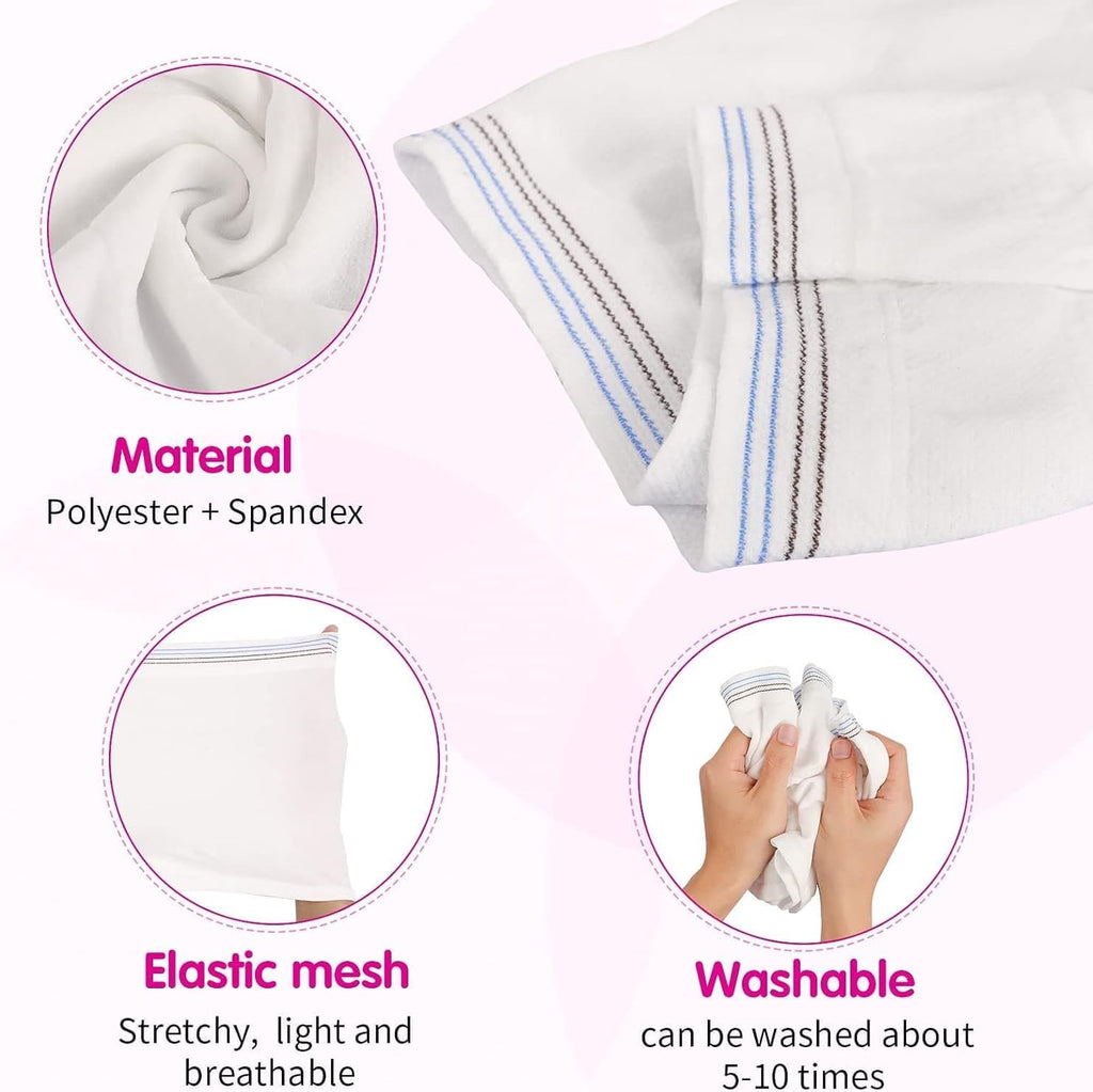 Knit Mesh Disposable Underwear for Postpartum, 10 Pack Mesh Underwear Postpartum Hospital Provide Washable Breathable Panties Undies for Delivery, Surgical,Traveling (XXL)