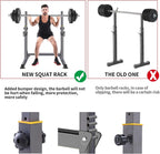 K KiNGKANG Squat Rack, 600lbs Adjustable Barbell Rack for Home Gym