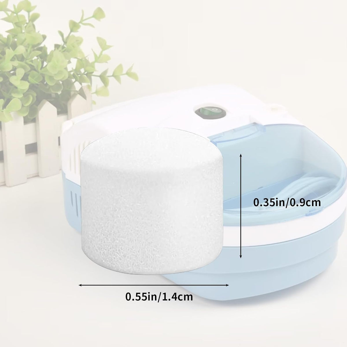 48 Nebulizer Filter Replacement Air Filter Sponge Compressor System Accessories-White