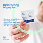Dynarex DynaSafety Sterile Alcohol Prep Pads - Medium - 70% Isopropyl Alcohol, Individually Wrapped, Soft Cleaning Wipes - 200 per Box