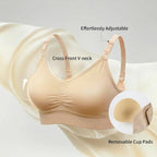 Under Control Nursing Bra 4-Pack - Wireless Maternity & Sleep Bra with Removable Pads - Comfortable Breastfeeding Bra (S-2XL)
