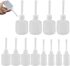 12 Pcs Vaginal Shower Bottles for Women 50/150/180ml Disposable Applicator with 8 Holes Flexible and Eco-Friendly Butt Cleaner for Men Women