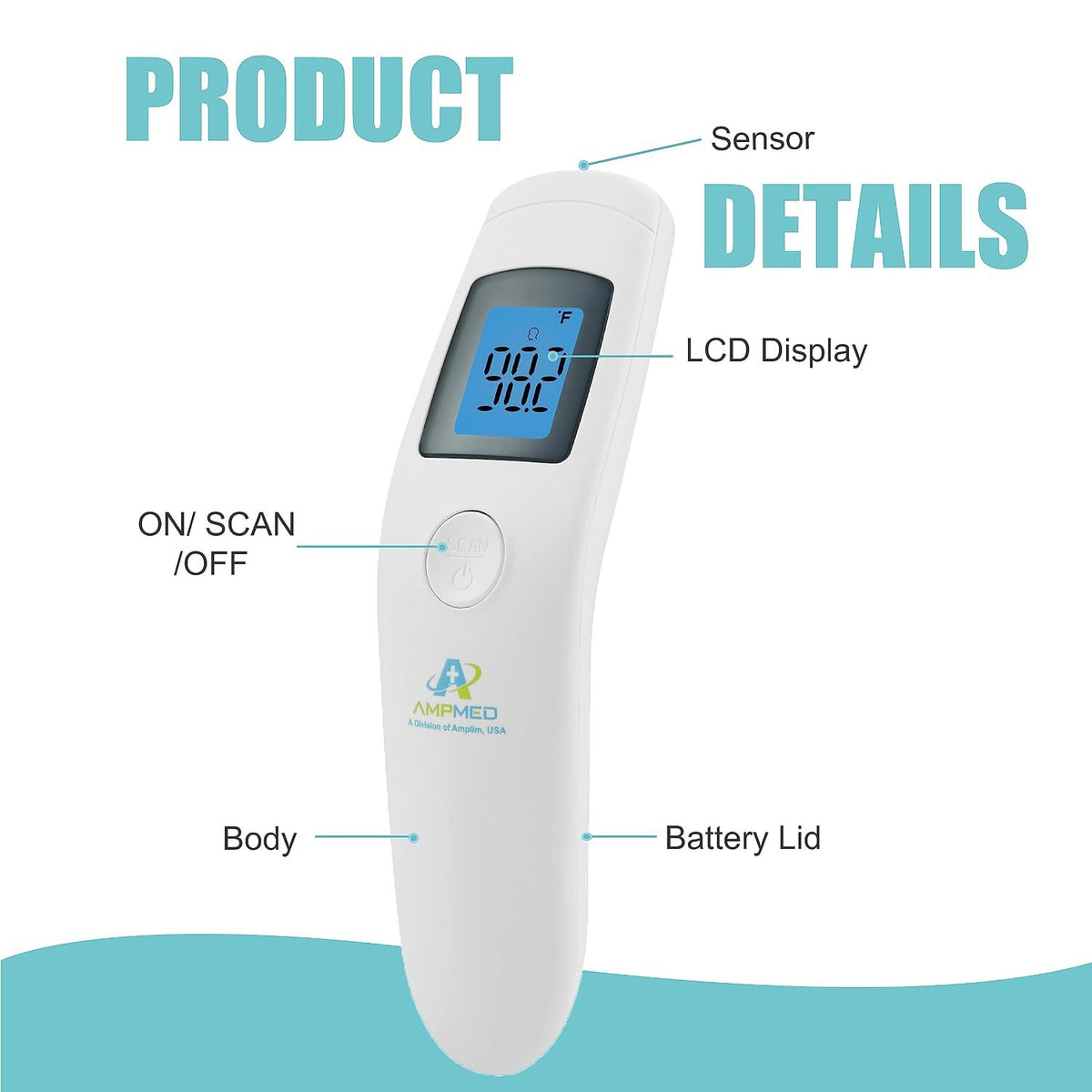 Non-Contact Forehead Thermometer for Kids and Adults