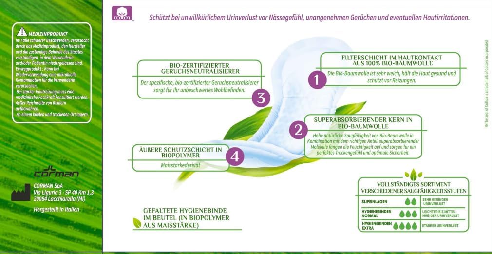 Organyc Sanitary Pads Organic 24 pieces