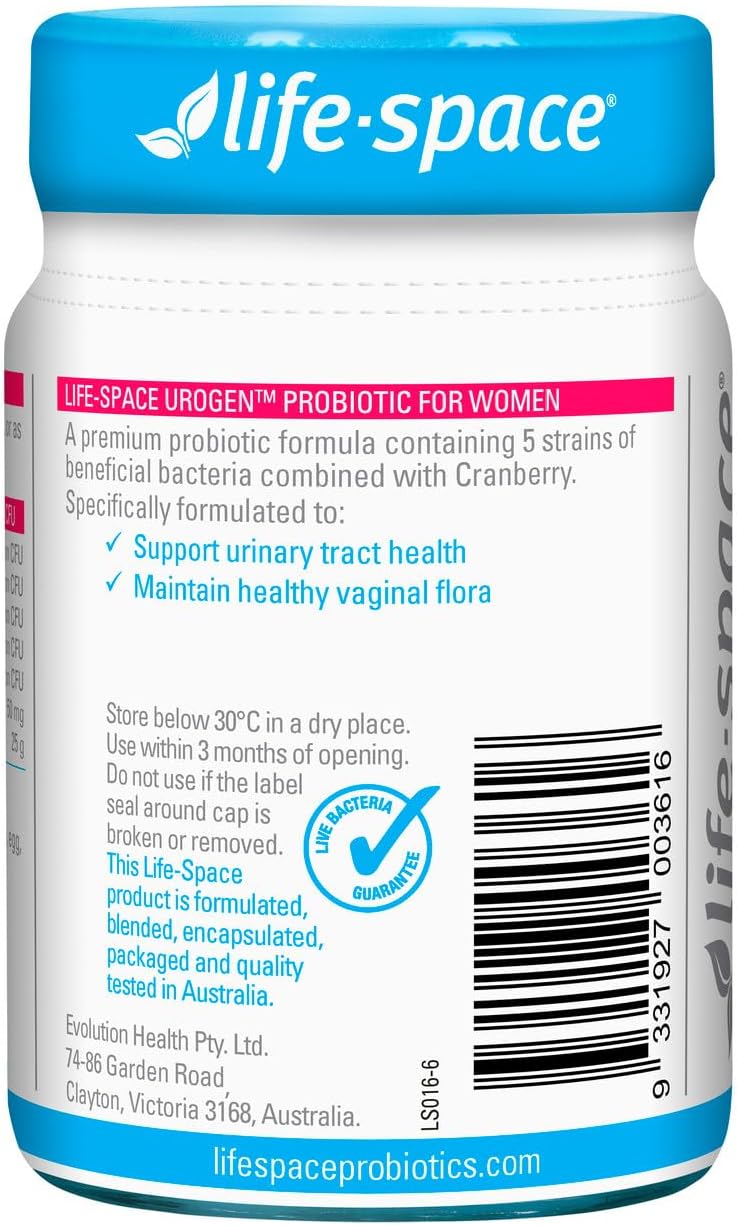 Life Space Urogen Probiotic for Women, 60 count