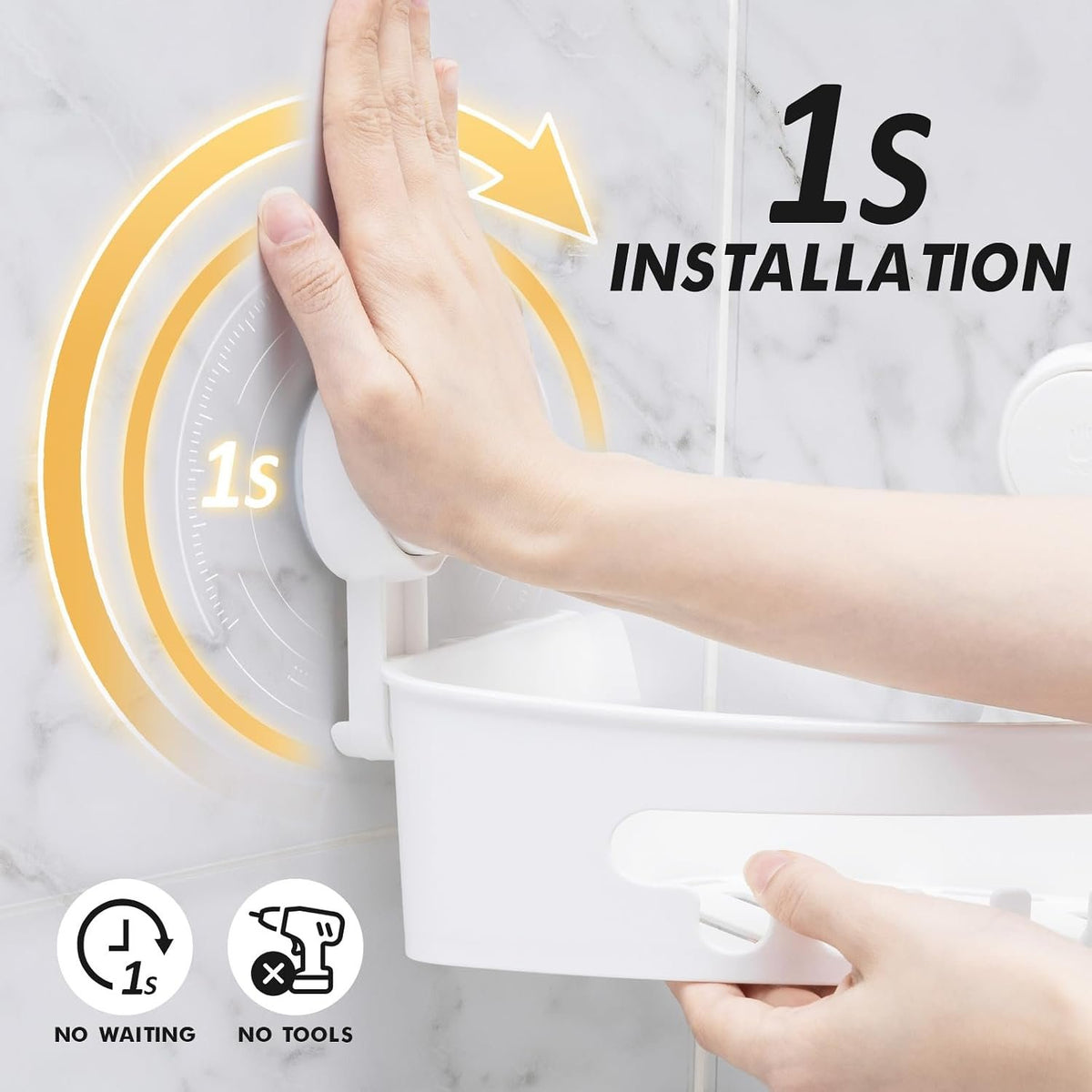 Shower Grab Bars & Corner Shower Caddy