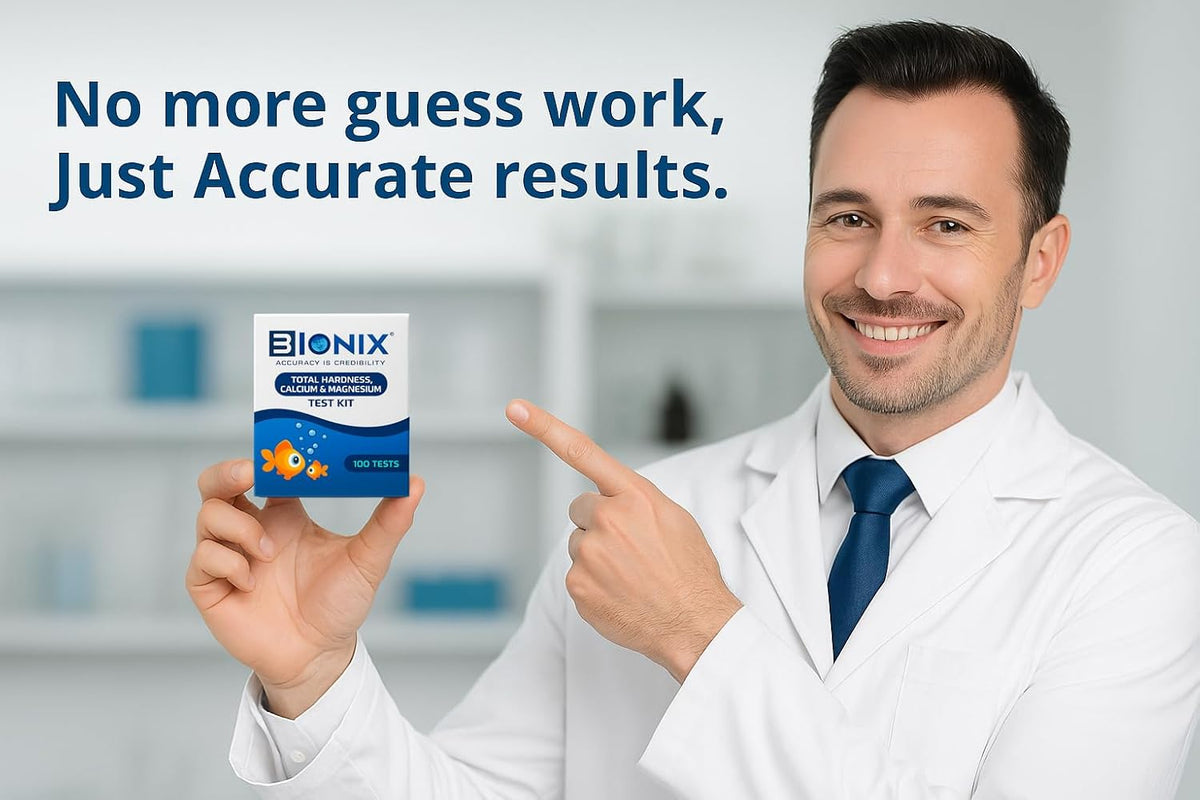 BIONIX Total Hardness Test Kit | Measures Calcium and Magnesium Hardness | 100 Test.