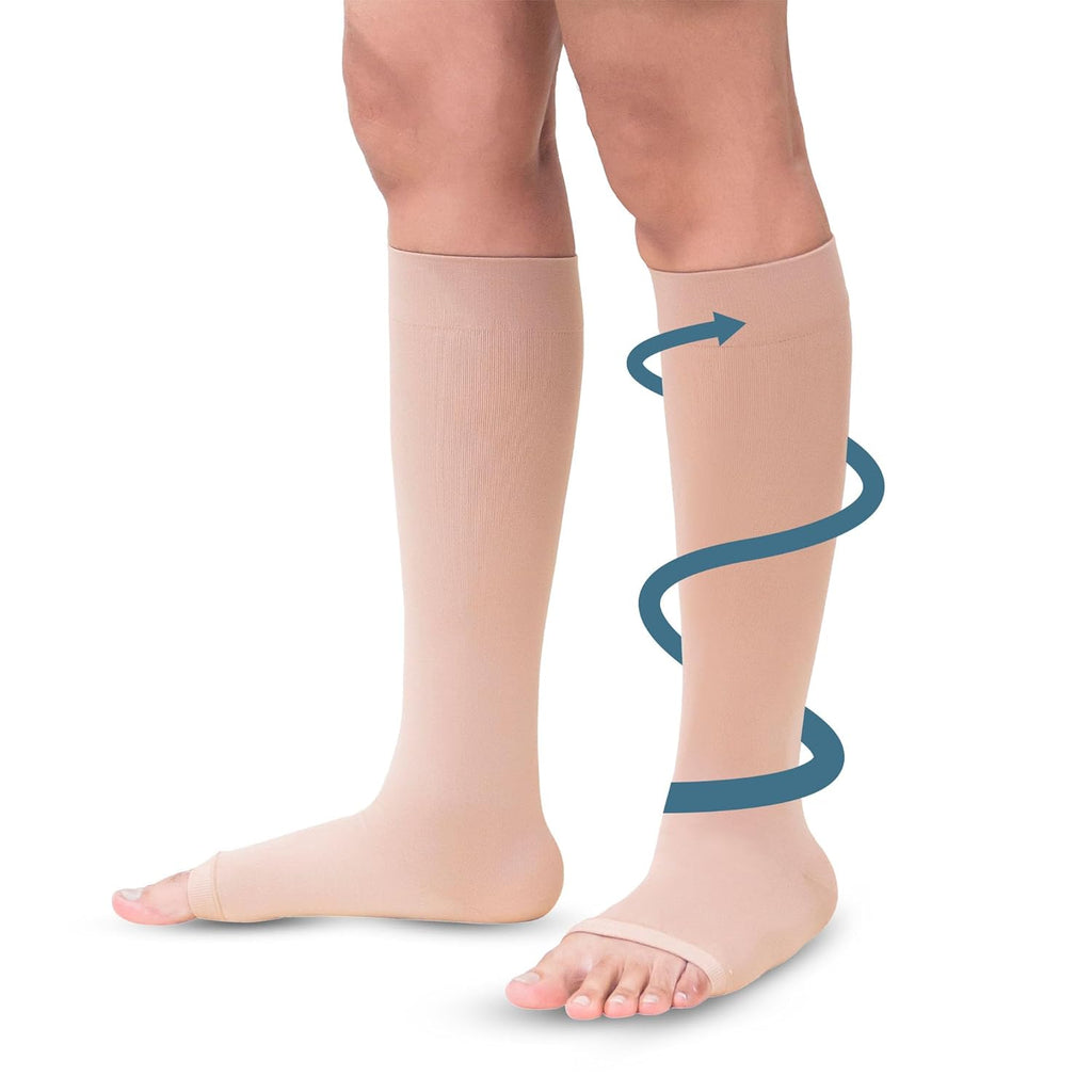 Sorgen Class II Medical Compression Stockings for Varicose Veins | Class 2 Knee Length | Class II Compression Socks | Varicose veins stockings For men and women | 23-32 mm Hg (Medium)