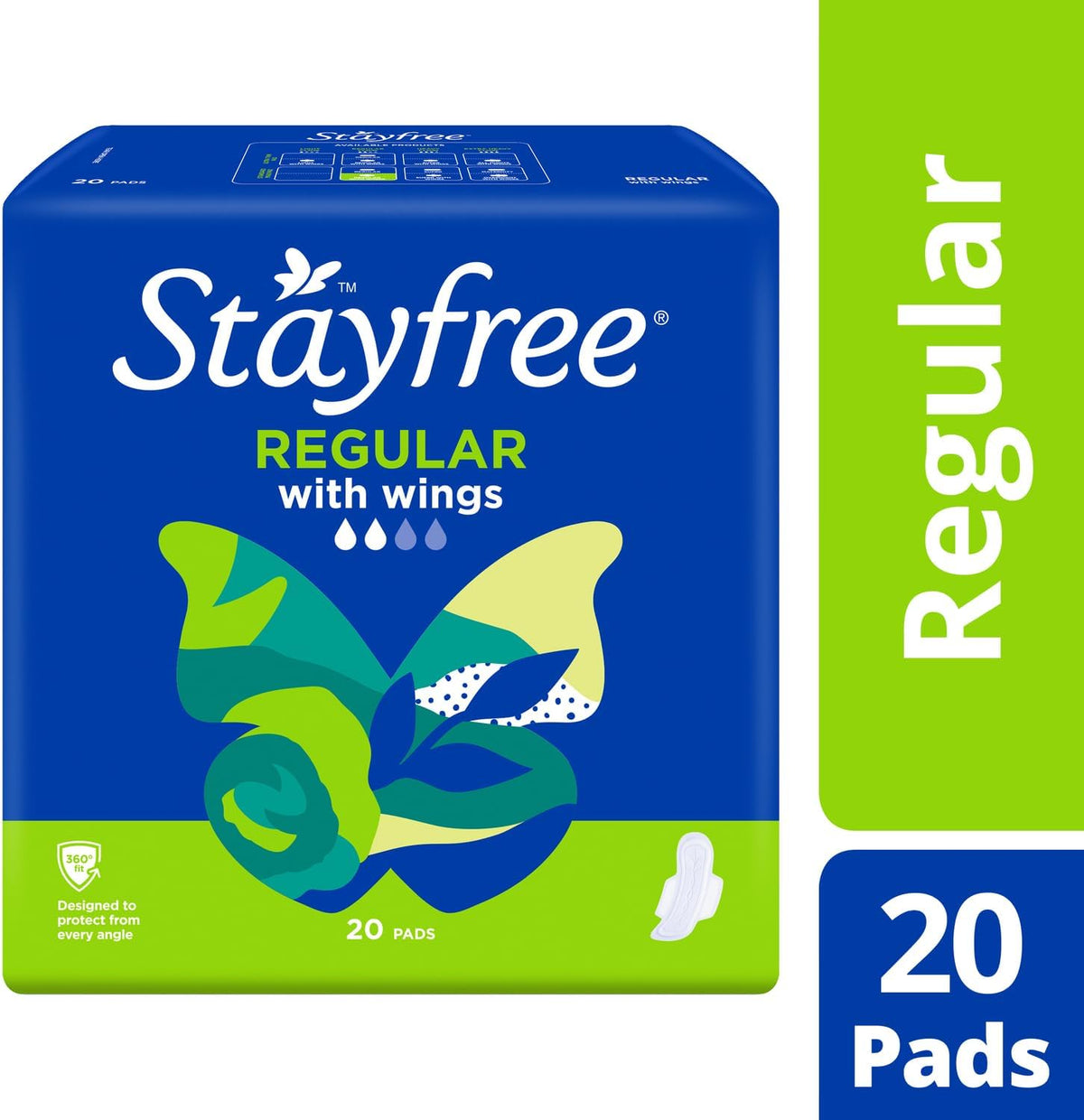Stayfree Regular Pads With Wings 20 Pack