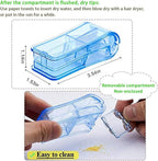 JohnBee Pill Cutter for Small or Large Pills, Cuts Vitamins (Blue)