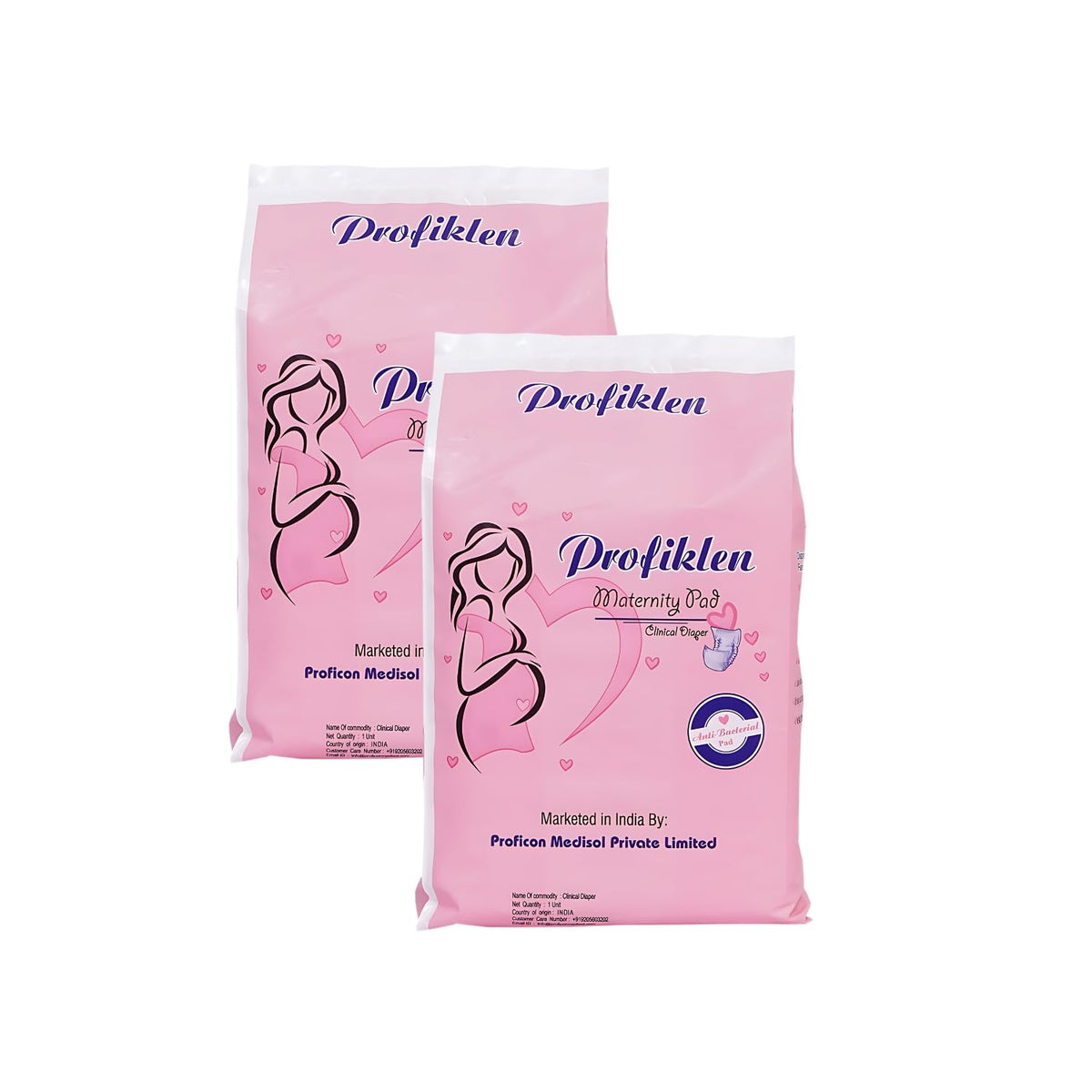 Maternity Pad For Wome Super Absorption | Maternity Pads For Ultra Heavy Flow Periods,Postpartum Flow, Urine Incontinence | Maternity Pad After Birth - Pack Of 2 (5 Pads/Pack) - XXL
