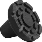 KMINA Crutch Tips 7/8 Inch (x2 Units), All Terrain Non-Slip Cane Tips, Heavy Duty Rubber Replacement, Wide Base Stability, Patented, Made in Europe