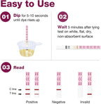 Pregnancy Detection Test Strips Kit: Easy@Home 20 HCG Tests 10miu/ml Powered by Accurate Fertility Tracker iOS and Android Premom App