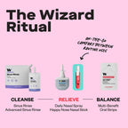 WIZARD WELLNESS Happy Nose Inhaler Stick, Polar Peppermint, 3-Pack | Instant breathing ease & sinus clarity, essential oil aromatherapy, wild mint vapor, drug-free nasal spray alternative