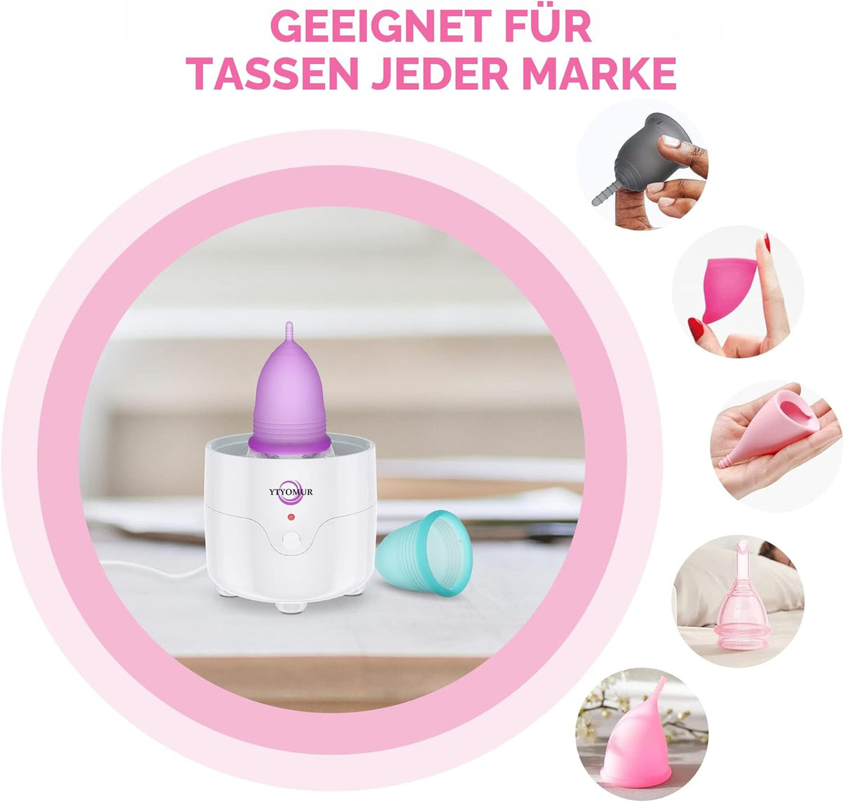 YTYOMUR Menstrual Cups and Discs Reusable Sterile