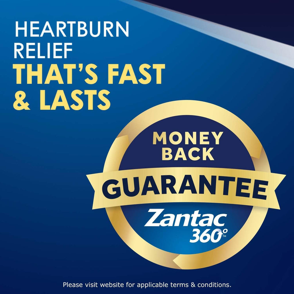 Zantac 360 Maximum Strength Tablets, 50 Count, Heartburn Prevention and Relief, 20 mg Tablets
