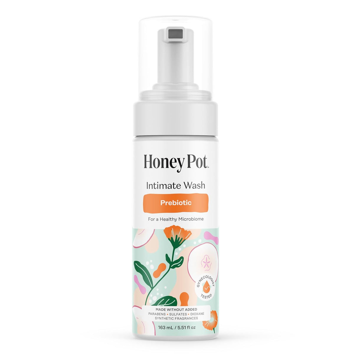 The Honey Pot Company - Prebiotic Feminine Wash - Herbal Infused - Sensitive Skin Types - PH Balanced Plant Based Hygiene Products - 5.51 Fl Oz