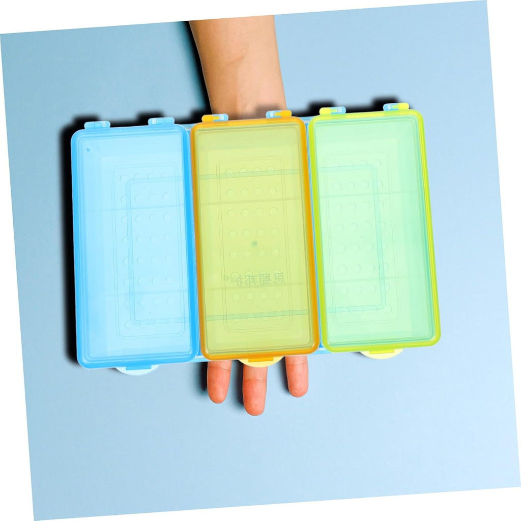 Zerodeko Thermometer Storage Case Compartments Hospital Thermometer Organizer Easy Cleaning Drying Box for Home Hospital School