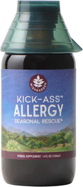 WishGarden Herbs Kick-Ass Allergy Seasonal Rescue, Non-Drowsy, 4oz | Nettle Leaf & Echinacea, Eases Sneezing, Sniffles & Itchy Watery Eyes, Fast-Acting, Vegan
