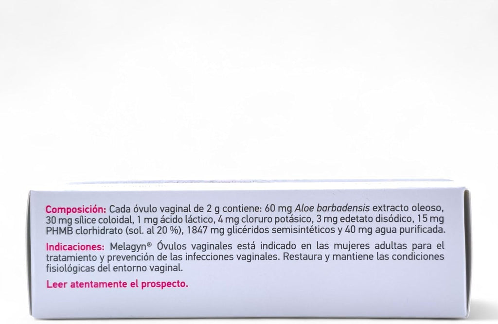 Gynea Melagyn Vaginal Eggs - 10 Vaginal Eggs with Aloe Vera and Lactic Acid - Treatment for Vaginal Infections and Candidiasis - Moisturizing, Soothing and PH Restorative