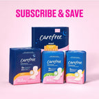 Carefree Ultra Thin Pads for Women, Overnight with Wings | Feminine Care & Postpartum Protection | 40ct (Pack of 1)