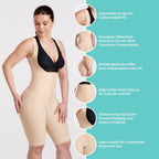 MARENA FCBHRS Female Curves Bodysuit - Short Length - Tummy Control Post Surgery Compression Garment