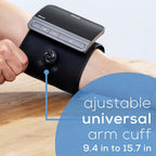 Beurer BM81 easyLock Automatic Upper Arm Blood Pressure Monitor, Smart Cuff Without Cables for Fast Measurement, Bluetooth, 240 Memory Sets, Data Transfer to Apple Health and co.