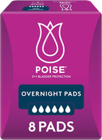 Poise Pads For Bladder Leaks Overnight 8 Count