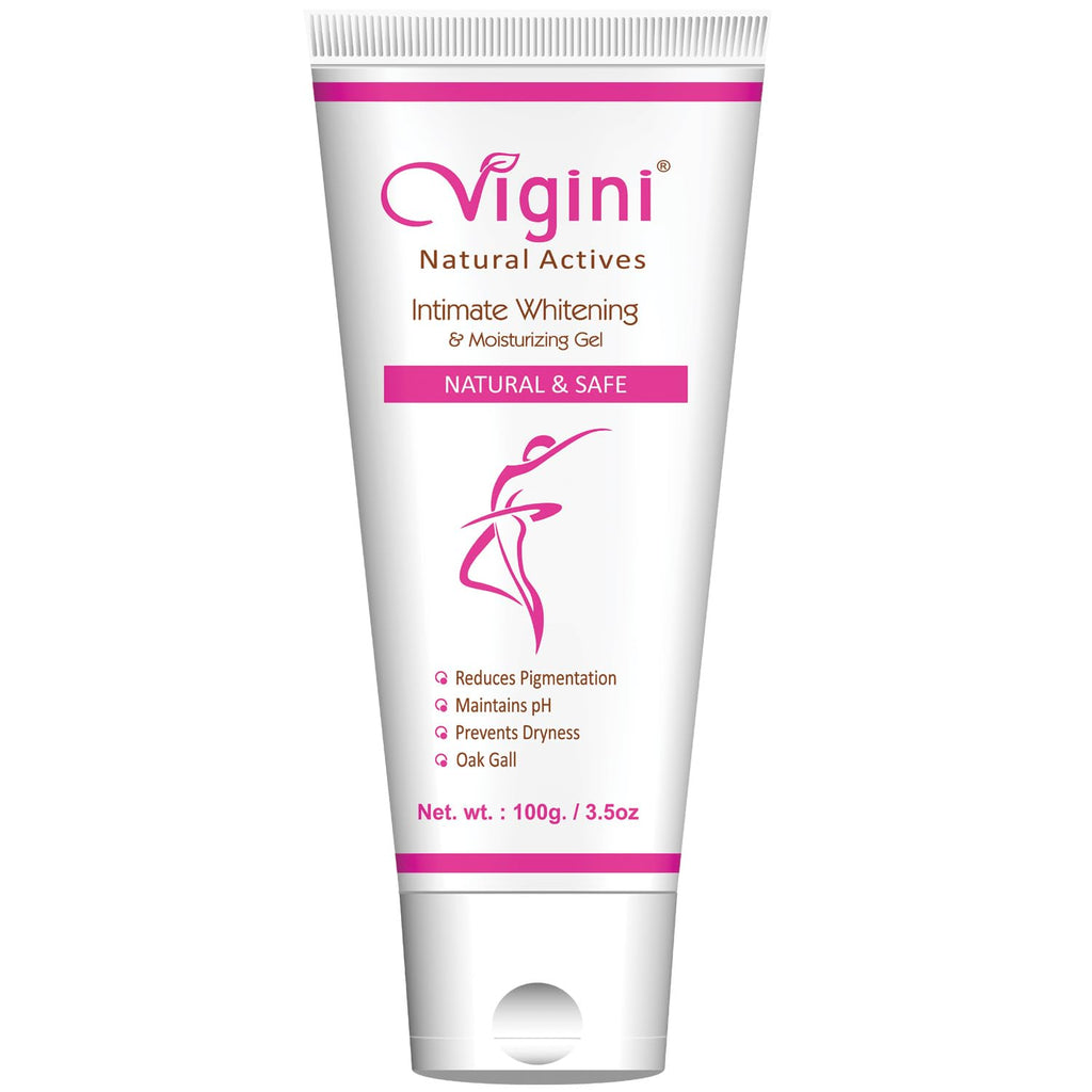 VIGINI Natural Vaginal Lubricating Lubrication Lube Lubricants Moisturizer Water Based Gel 100g | Non Itching Dryness Non Sticky Staining Sulphate Paraben Free Hypoallergenic for Women