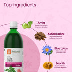 KRISHNA'S HERBAL & AYURVEDA She Care Juice 1000ml, Herbal Supplement for Hormonal Balance, PCOS, PCOD, Period Pain Relief, Hair and Skin Health | Women Wellness Juice