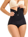 MOVWIN Postpartum Belly Wrap C Section Panties Belly Band Abdominal Compression Corset Girdle Shorts with Zipper