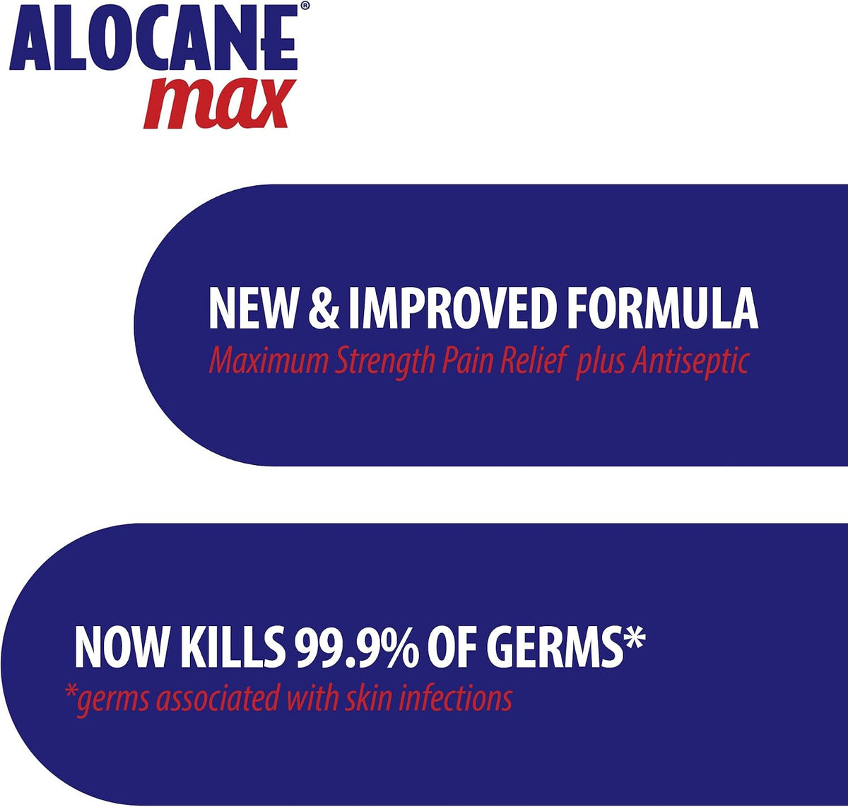ALOCANE Max Maximum Strength Emergency Burn Gel With Lidocaine and Antiseptic, 4% Lidocaine, Fast Pain and Itch Relief, Sunburn Relief, Cuts, Scrapes, First Aid Burn Care, 4.0 Fluid Ounce