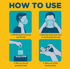 Be Smart Get Prepared Face Mask 50 Pc 3-Ply Protective Barrier FSA