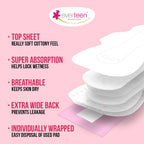 everteen Sanitary Pads XXL for Women 80 Pads, Cotton Soft Sanitary Napkin XXL 320mm, Extra Long Pad for Heavy Flow, Wider Back Coverage for No Stains, Rash Free 8 Layer Protection (40 Pads Each) Pack of 2