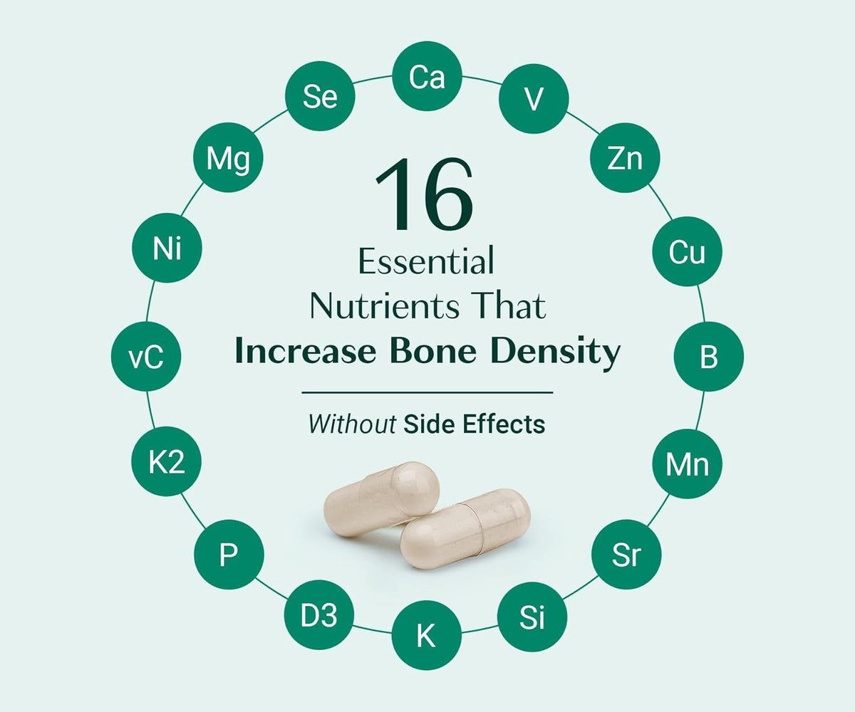 ALGAECAL Plus Calcium Supplement for Bone Density, with D3 K2, 120 Caps